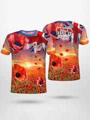 Men's Poppy Field Short Sleeves T-shirt