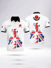 Men's THE UNITED KINGDOM LEST WE FORGET Short Sleeve Polo Shirt