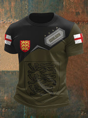Men's UK England Print Casual Tee