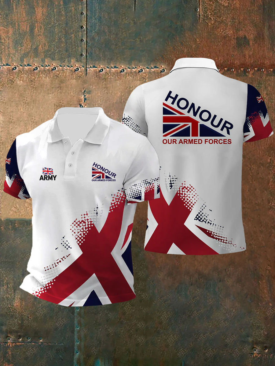 Men's UK Flaf Honour Our Armed Forces Short Sleeves Tee