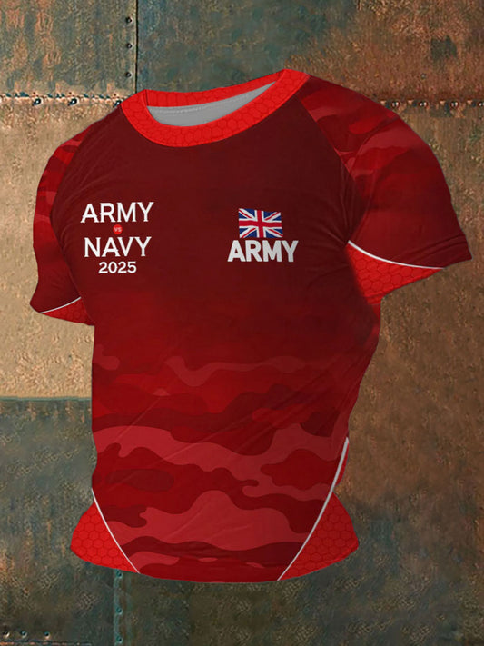 Men's Honour Our Armed Forces Printed Casual T-Shirt