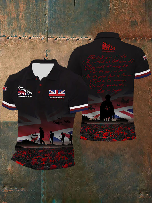 Men's UK Flaf Honour Our Armed Forces Short Sleeves Tee