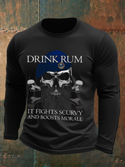 Men's  &Rum Printed T-Shirt