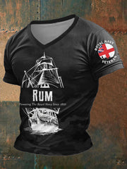 Men's  &Rum Printed T-Shirt