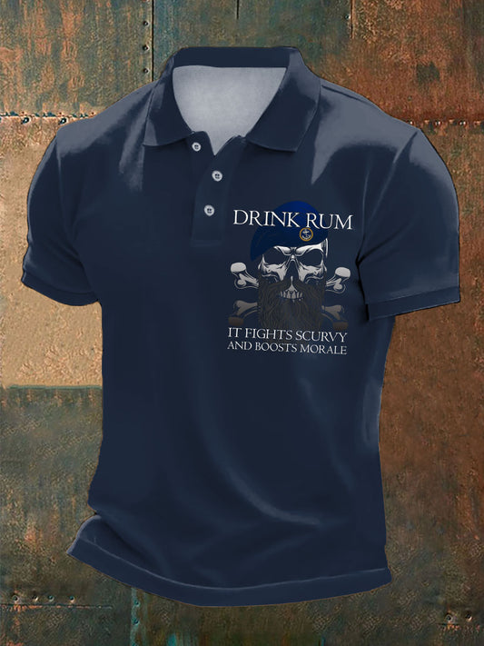 Men's  &Rum Printed Casual Tops