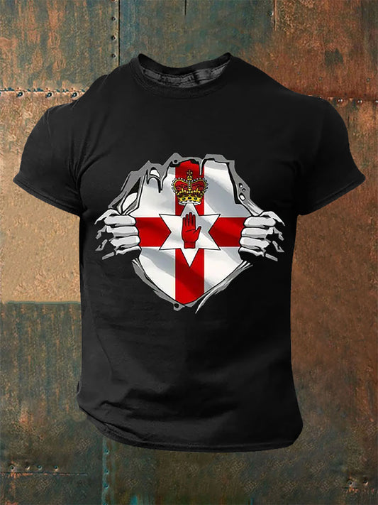 Men's Northern Ireland Flag Casual T-Shirt