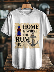 Unisex Funny  Rum Printed T-Shirt