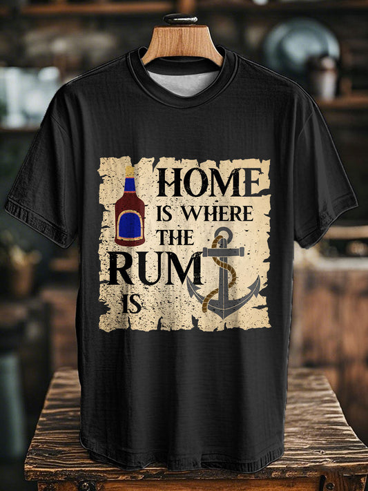 Unisex Funny  Rum Printed T-Shirt