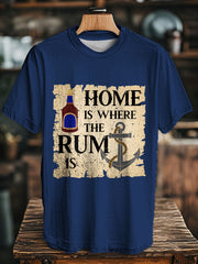 Unisex Funny  Rum Printed T-Shirt