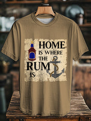 Unisex Funny  Rum Printed T-Shirt