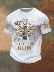 Men's Funny  Rum Printed Waffle Tops