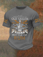 Men's Funny  Rum Printed Waffle Tops