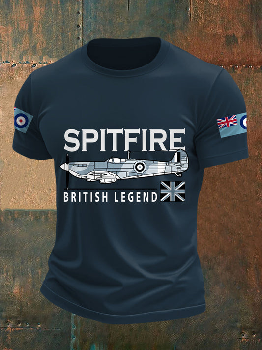 Men's  British Legend Print Casual Tee