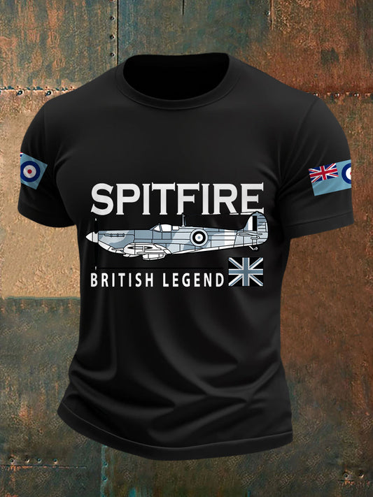 Men's  British Legend Print Casual Tee
