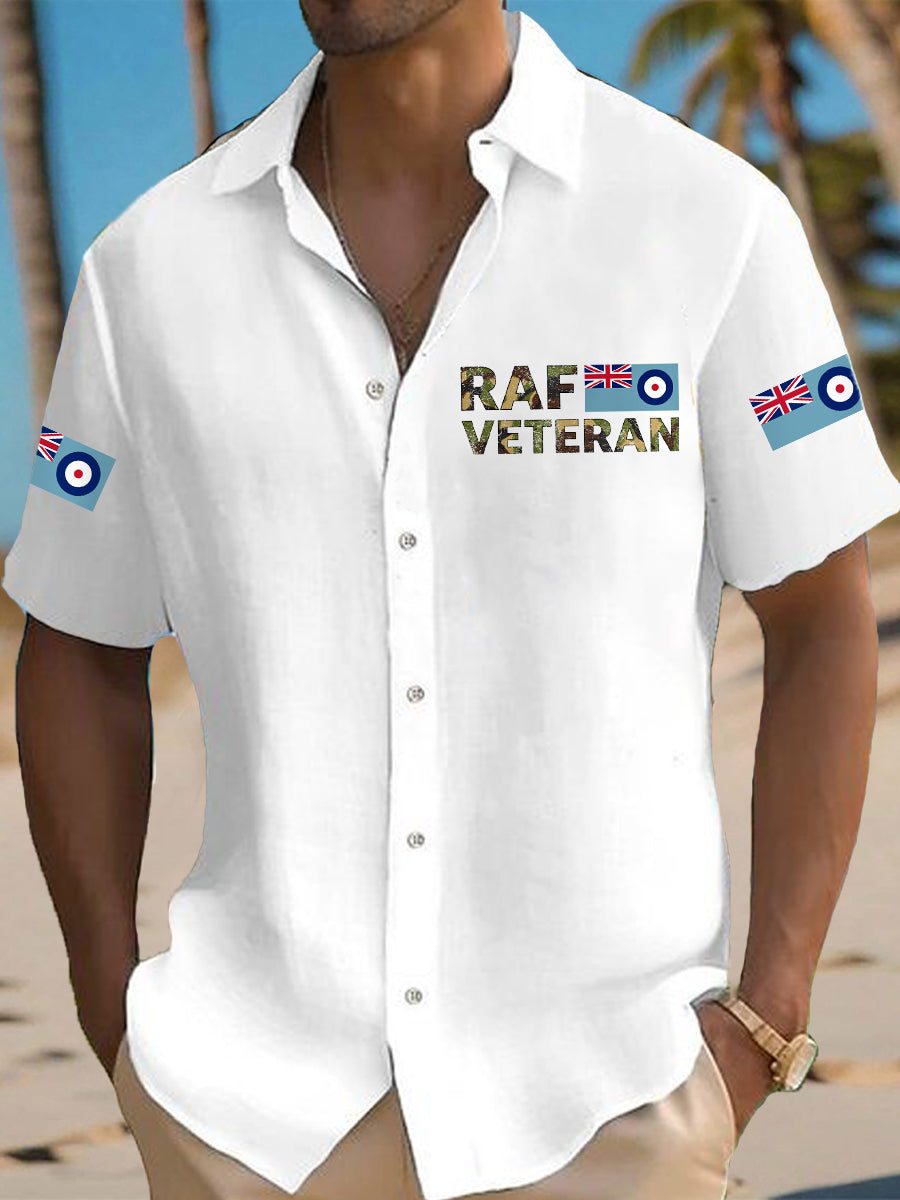 Men's  Veteran Casual Short Sleeve Shirt