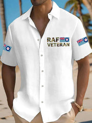 Men's  Veteran Casual Short Sleeve Shirt