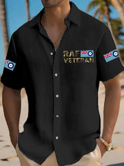 Men's  Veteran Casual Short Sleeve Shirt