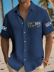 Men's  Veteran Casual Short Sleeve Shirt