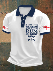 Men's   Rum Lover Printed Casual Tops