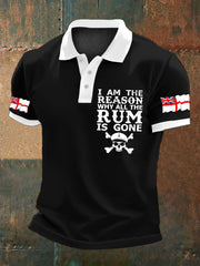 Men's   Rum Lover Printed Casual Tops