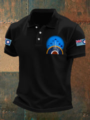 Men's Vintage  Wings Of Freedom Print Casual Top