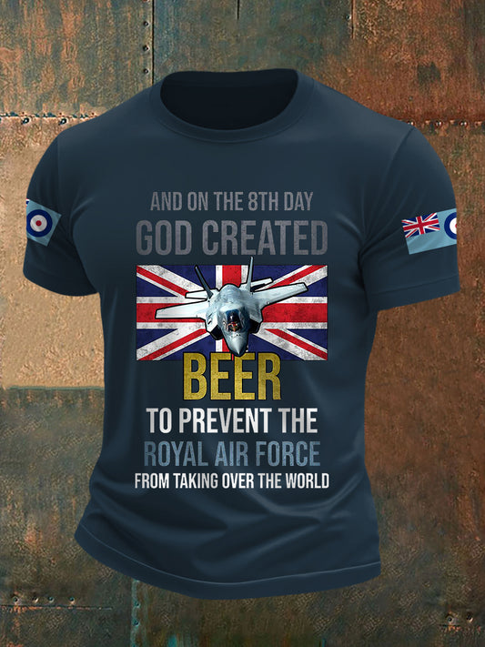 Men's Vintage God Created Beer () Casual Tee