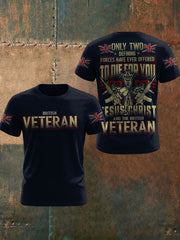Men's UK Veteran Printed T-shirt
