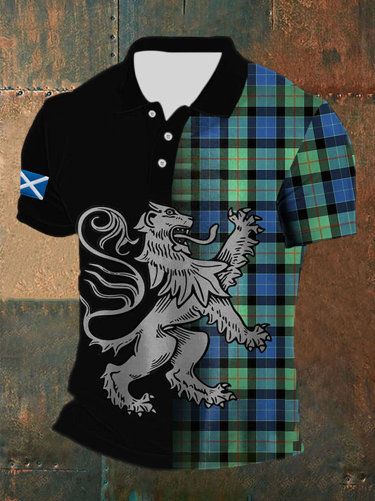 Men's Scottish Flag Short Sleeves Top