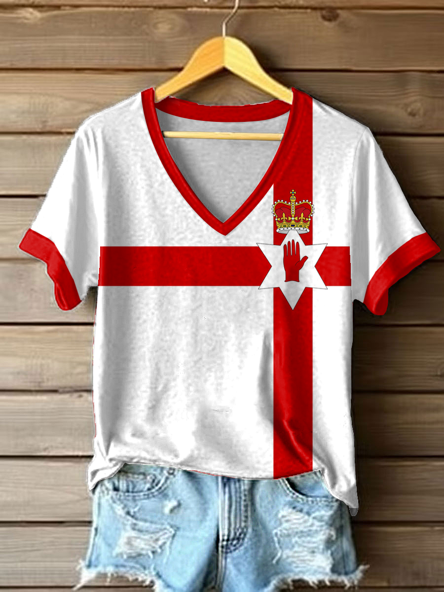 Women's Northern Ireland Printed Casual T-Shirt