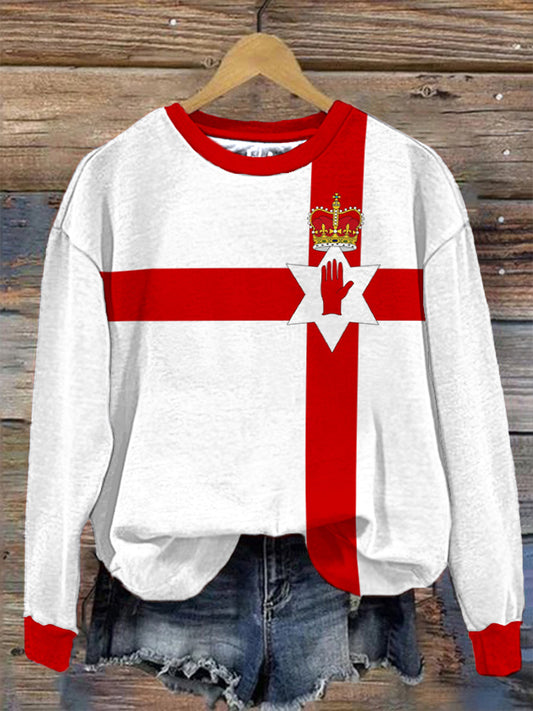 Women's Double Layer Neck Long Sleeve T-Shirt