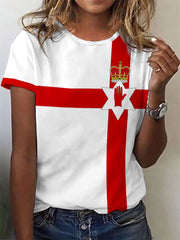 Women's Northern Ireland Printed Casual T-Shirt