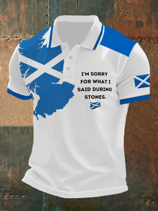 Men's Funny Scotland Highland Games Short Sleeves Top