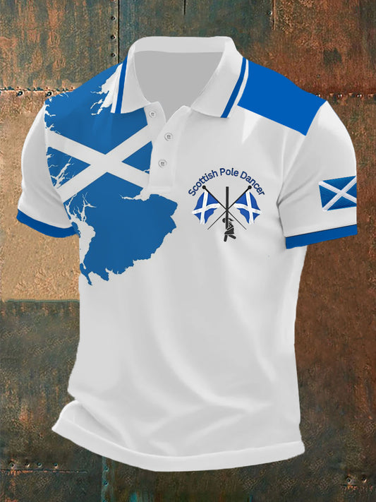 Men's Funny Scotland Highland Games Short Sleeves Top