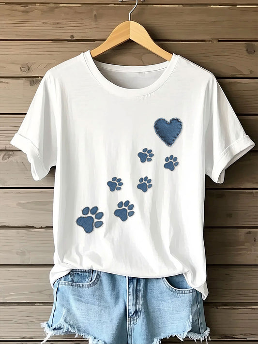 Women's Denim Puppy T-shirt