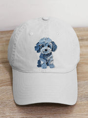 Unisex Cute Dog Pattern Patchwork Art Hat