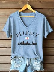 Women's Northern Ireland Printed Casual T-Shirt
