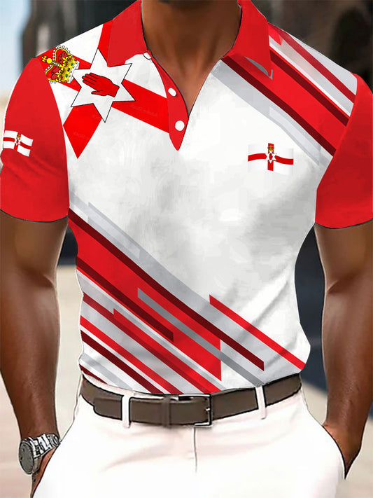Men's Northern Ireland flag business style tops