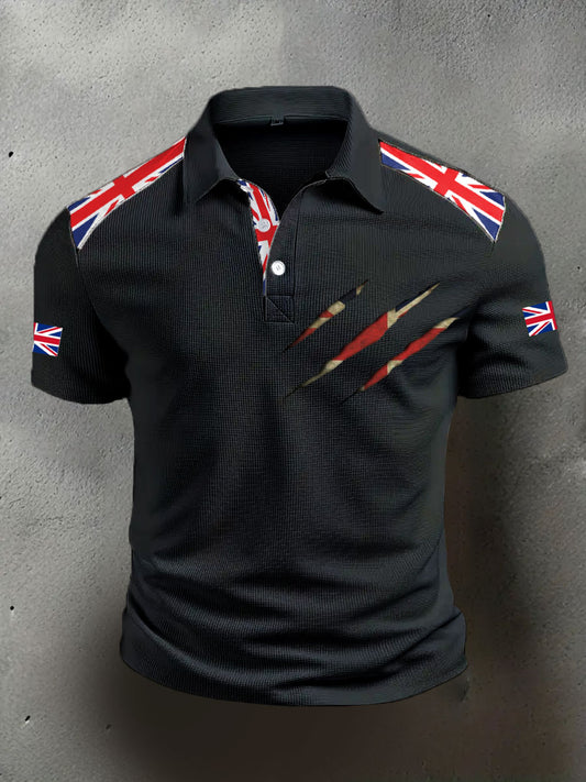 Men's UK Flag Casual Tops