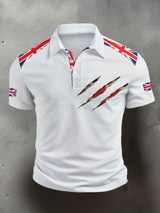 Men's UK Flag Casual Tops