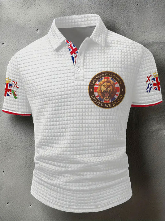 Men's UK Flag United We Stand Printed Casual Tops