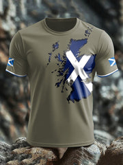 Men's Scotland Flag Proud Printed T-shirt