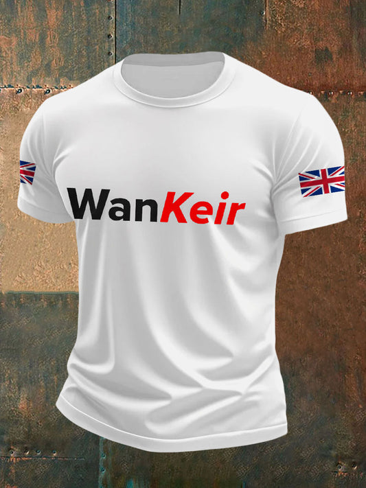 Men's UK Flag Funny Printed Casual Tops