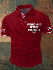 Nen's UK Flag Immigration Printed Casual Tops