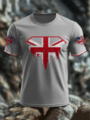 Men's UK Flag Art Printed T-shirt