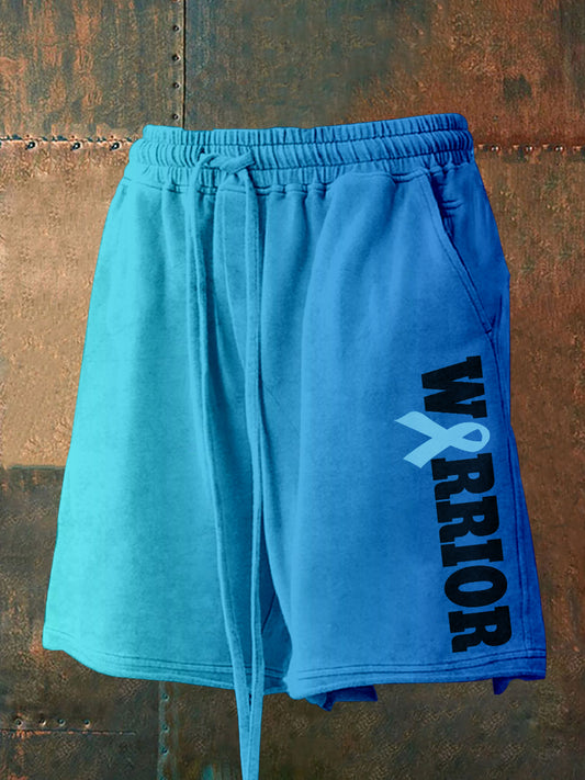Men's Prostate Cancer Warrior Print Shorts