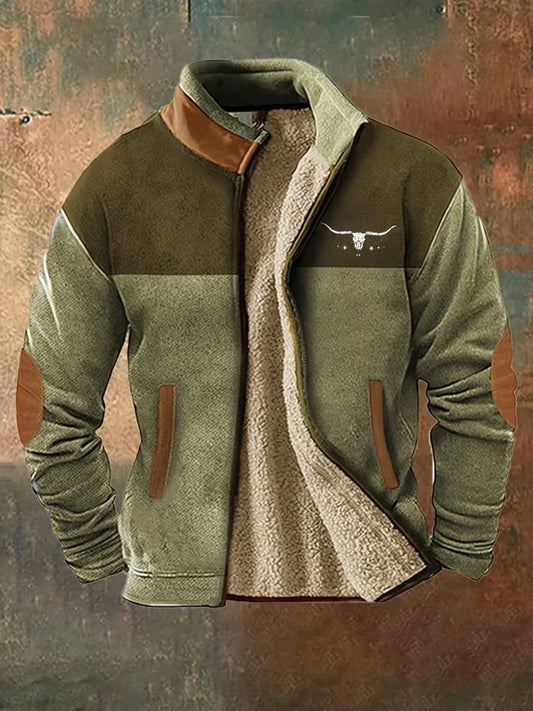 Men's Vintage Western Printed Casual Sweatshirt