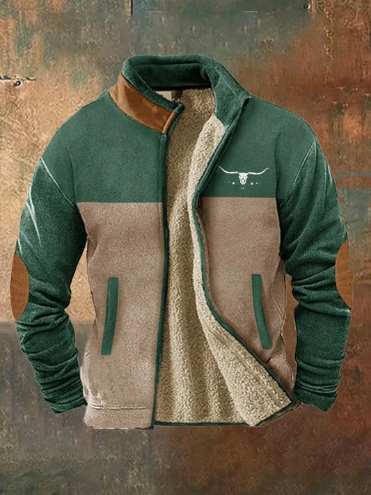Men's Vintage Western Printed Casual Sweatshirt