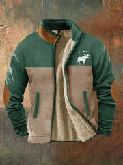 Men's Vintage Western Elk Printed Casual Sweatshirt