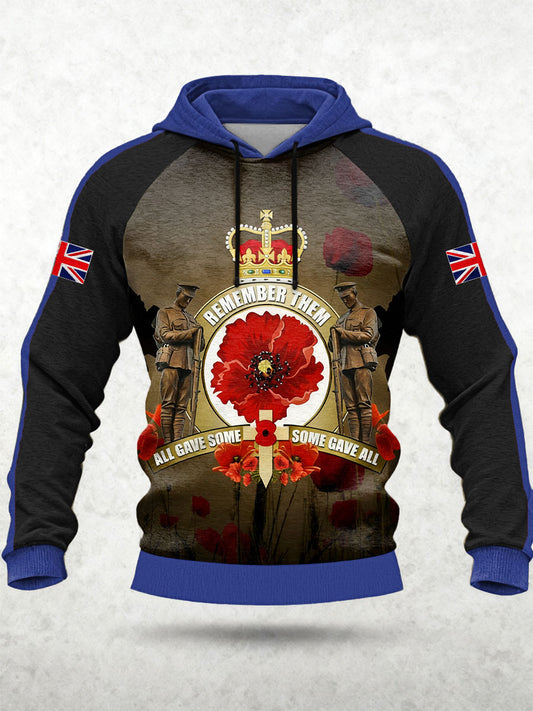 Men's Remembrance Day Lest We Forget Hoodie