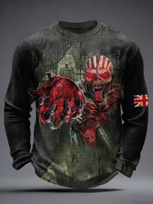 Men's British Skeleton Waffle Top